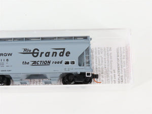 N Scale Micro-Trains MTL 09200020 D&RGW Rio Grande 2-Bay Covered Hopper #10116