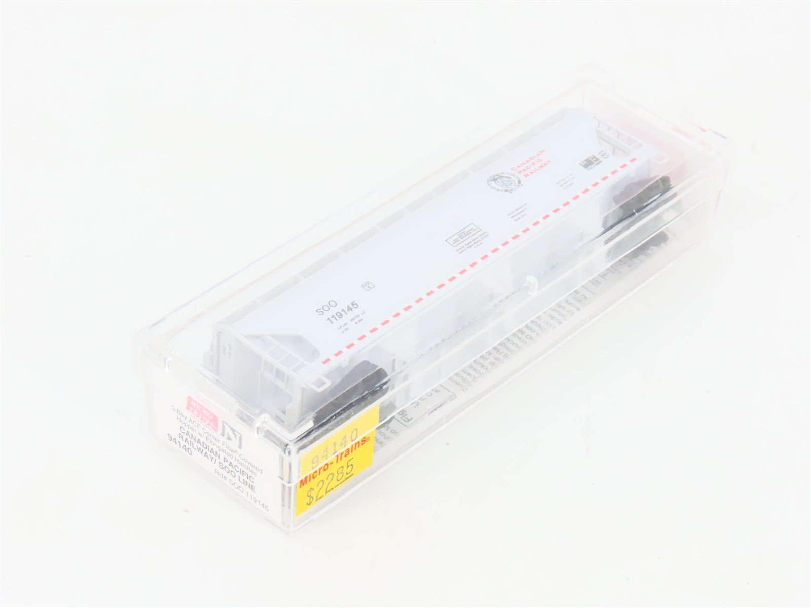 N Scale Micro-Trains MTL 94140 CP/SOO Line 3-Bay ACF Covered Hopper #119145