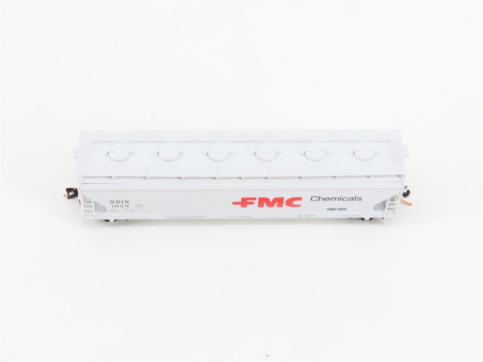 N Scale Micro-Trains MTL 93080 SSIX FMC Chemicals 3-Bay ACF Covered Hopper #1059