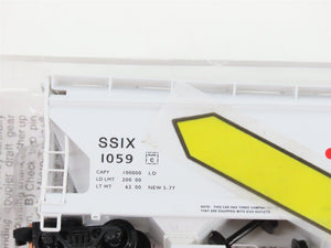 N Scale Micro-Trains MTL 93080 SSIX FMC Chemicals 3-Bay ACF Covered Hopper #1059