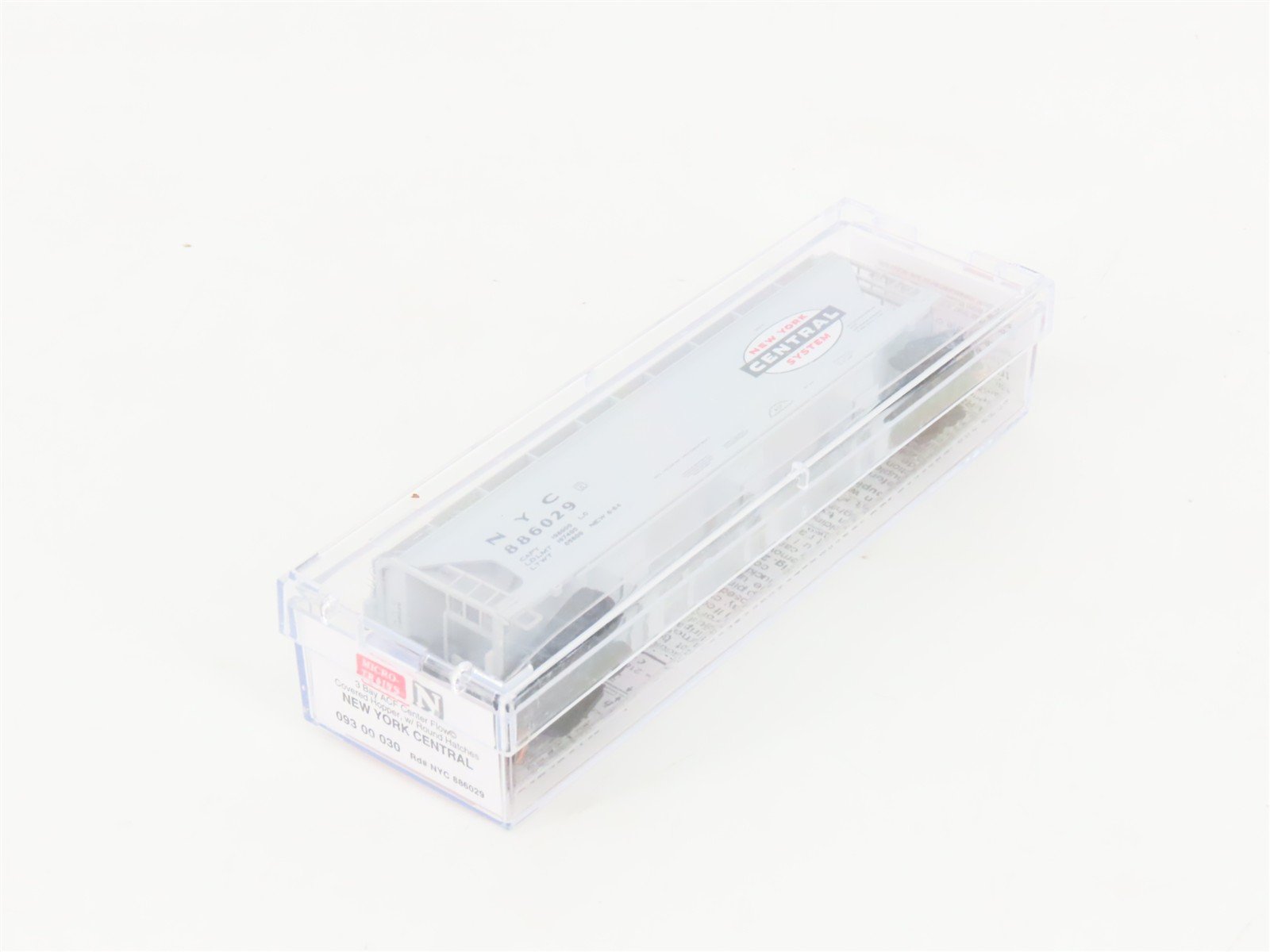 N Micro-Trains MTL 09300030 NYC New York Central 3-Bay Covered Hopper #886029