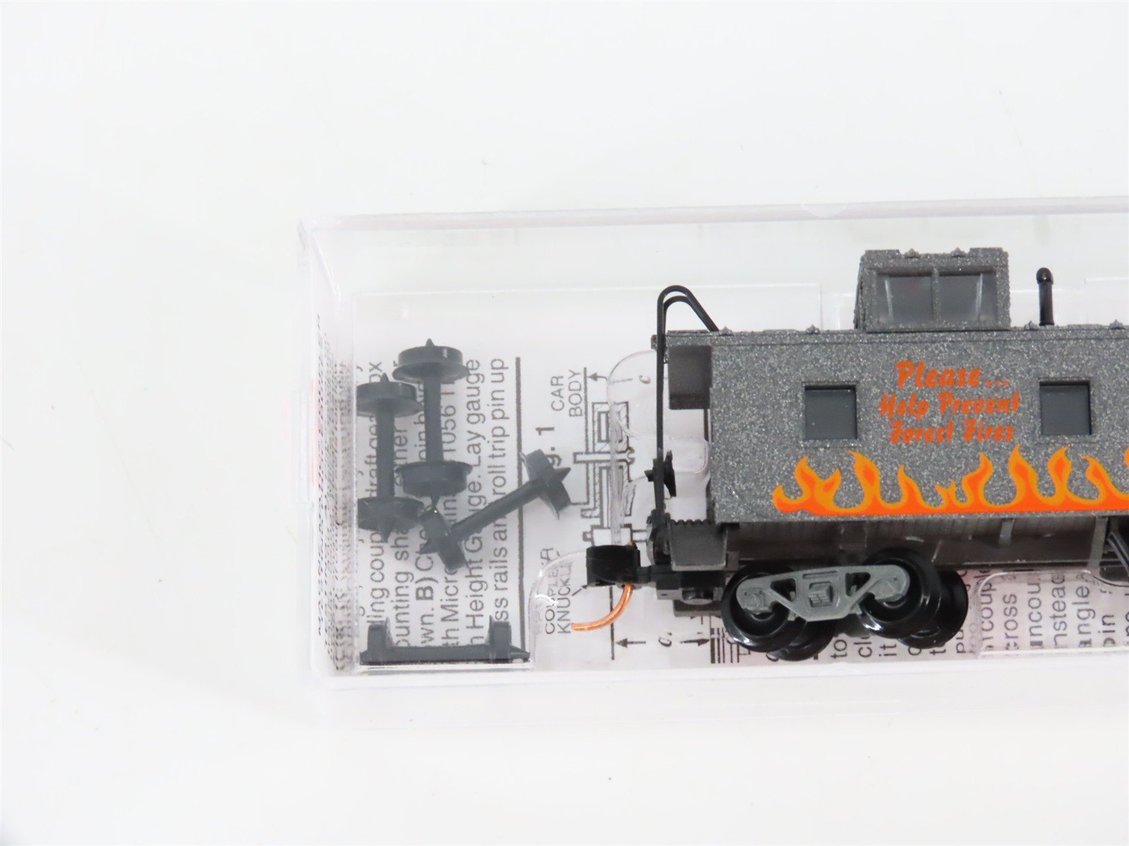 N Scale Micro-Trains MTL 10000260 SBX Smokey Bear Offset Cupola Caboose #1944