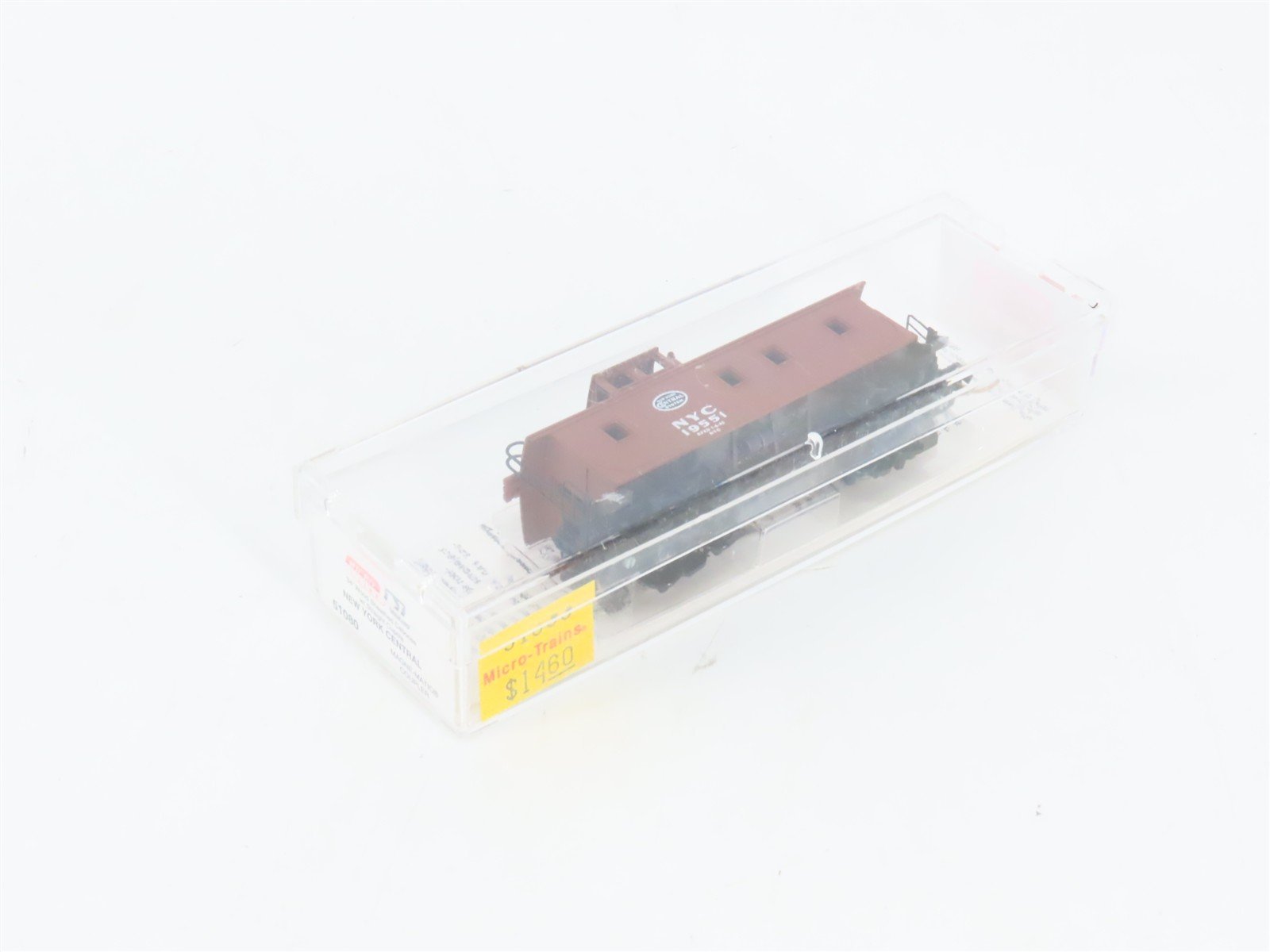 N Scale Micro-Trains MTL 51080 NYC New York Central Offset Cupola Caboose #19551