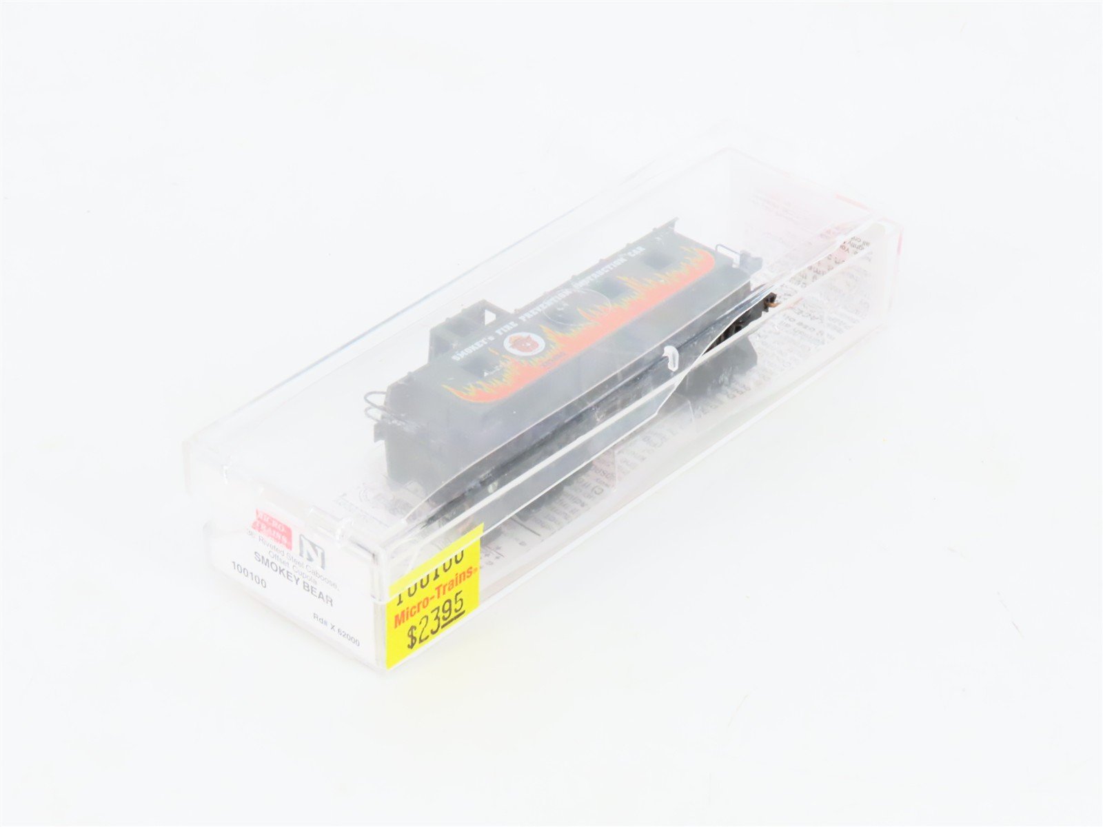 N Scale Micro-Trains MTL 100100 Smokey Bear Offset Cupola Caboose #X62000