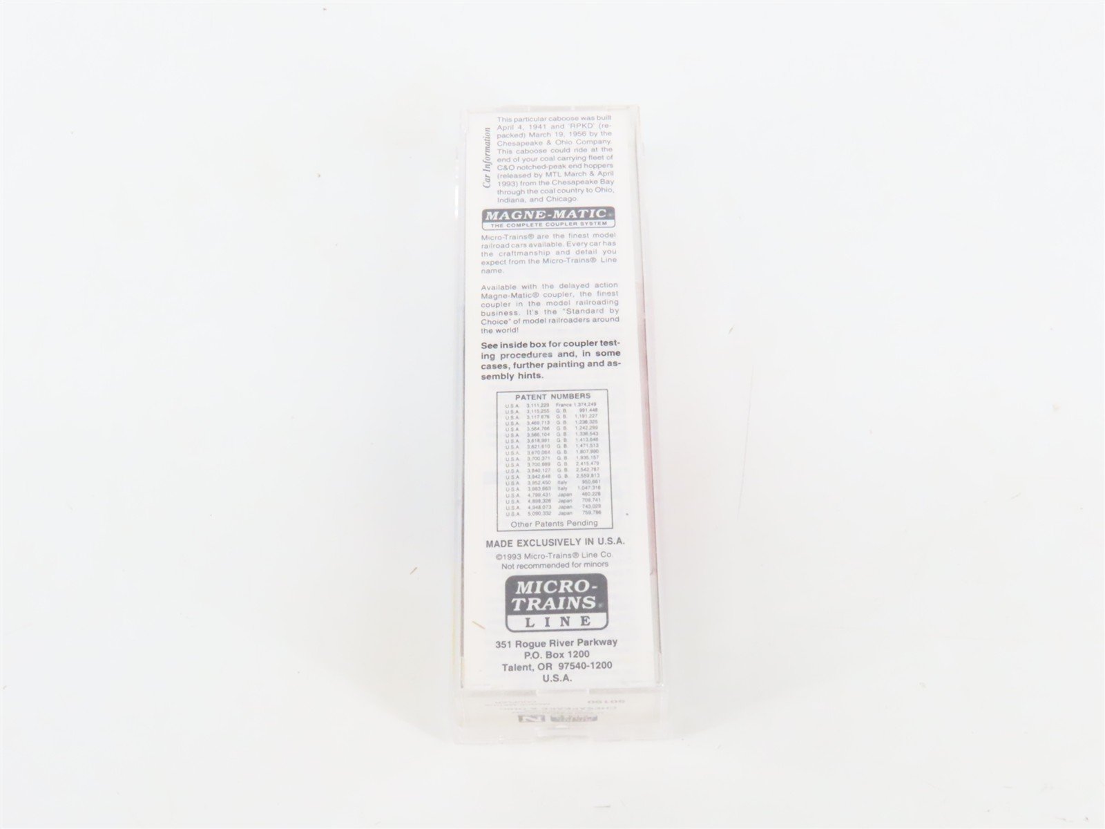 N Scale Micro-Trains MTL 50190 C&O 