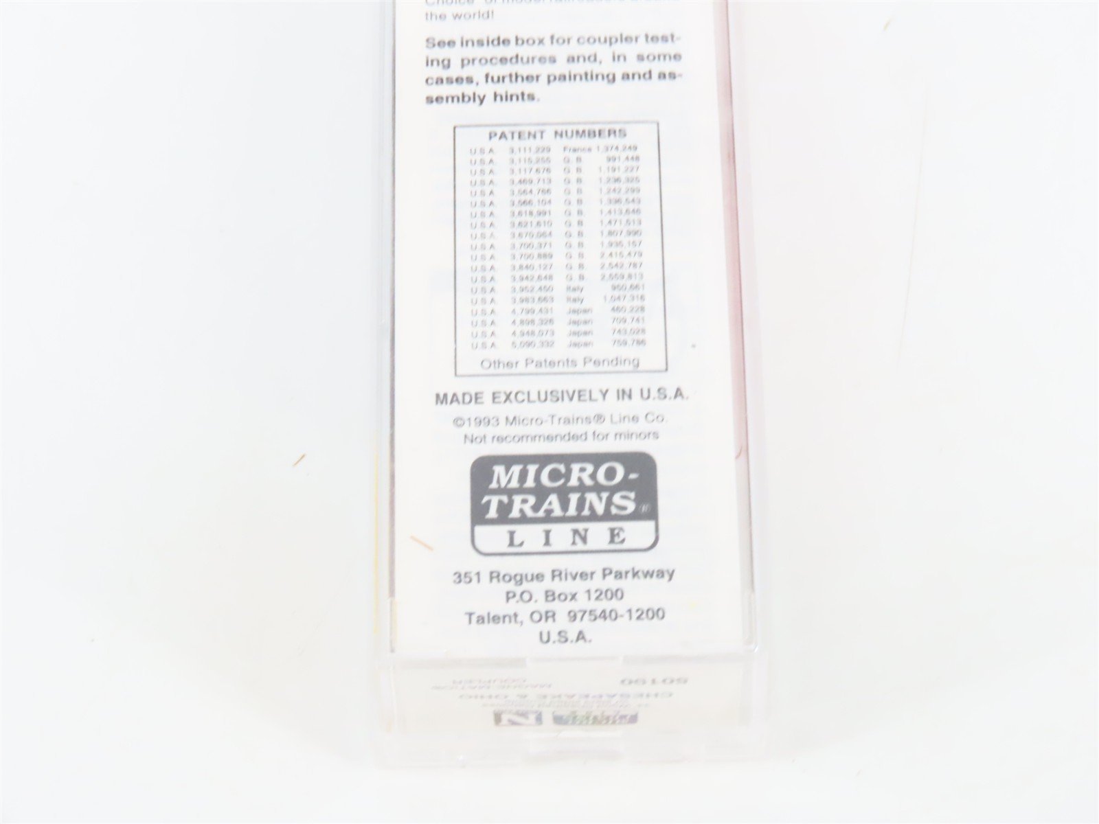 N Scale Micro-Trains MTL 50190 C&O 