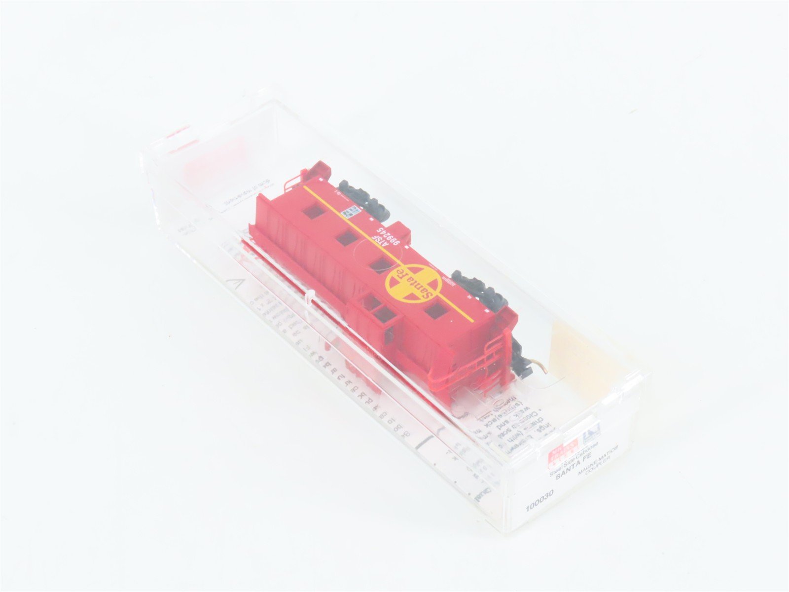 N Micro-Trains MTL 100030 ATSF Santa Fe Offset Cupola Steel Caboose #999245