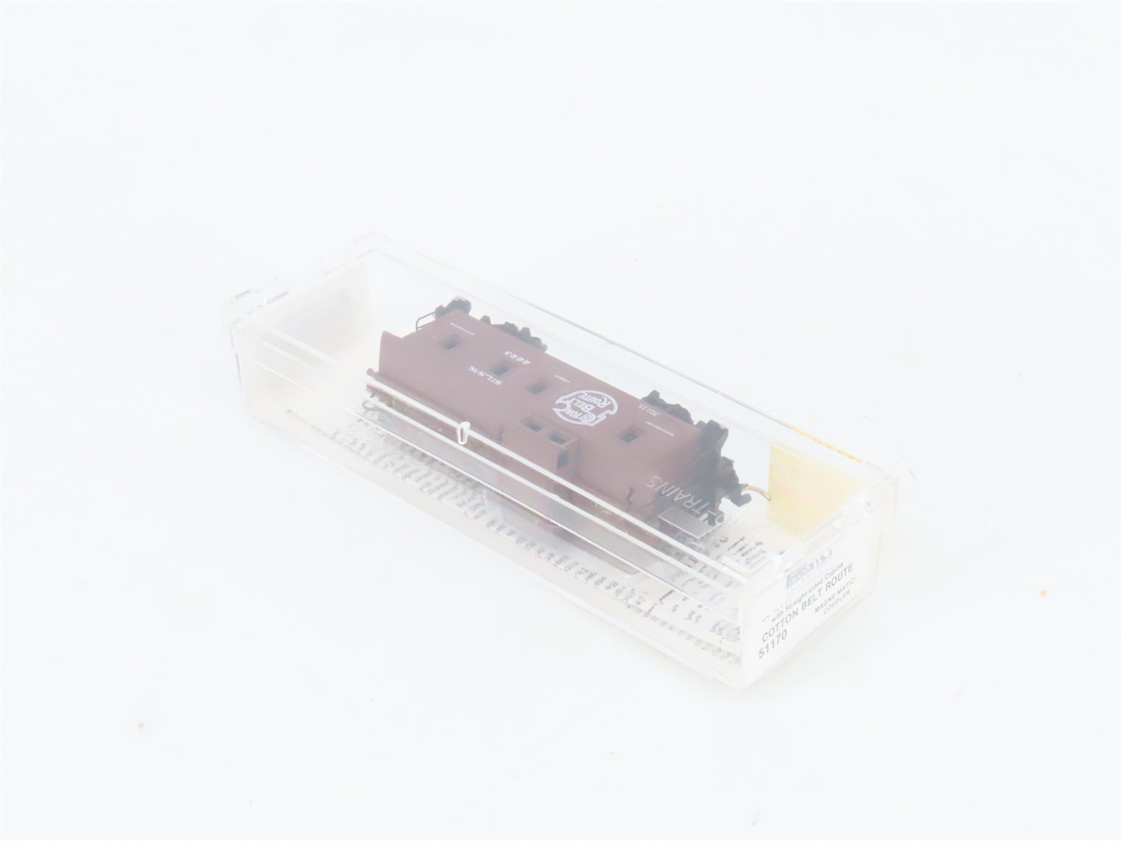 N Scale Micro-Trains MTL 51170 SSW Cotton Belt Offset Cupola Wood Caboose #2223