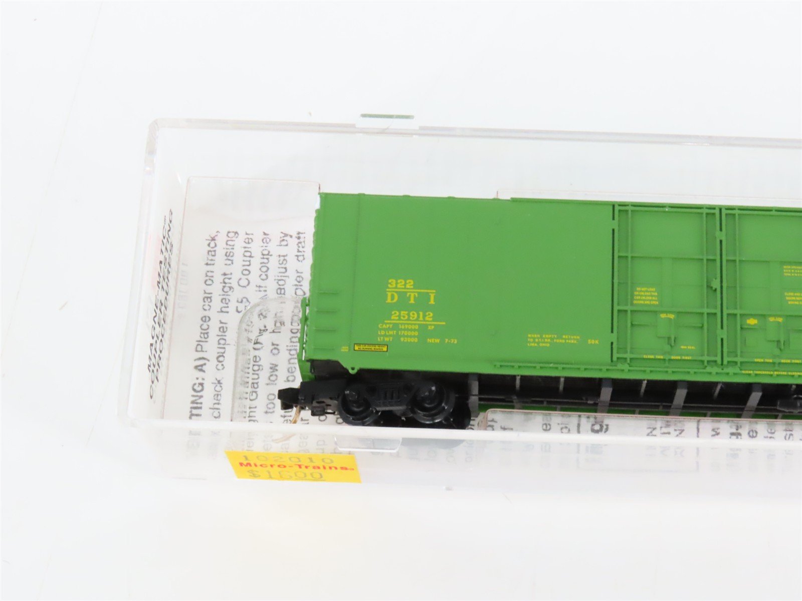 N Scale Micro-Trains MTL 102010 DTI Detroit Toledo & Ironton 60' Box Car #25912
