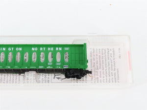 N Micro-Trains MTL 53010 BN Burlington Northern 60' Centerbeam Flat Car #4463