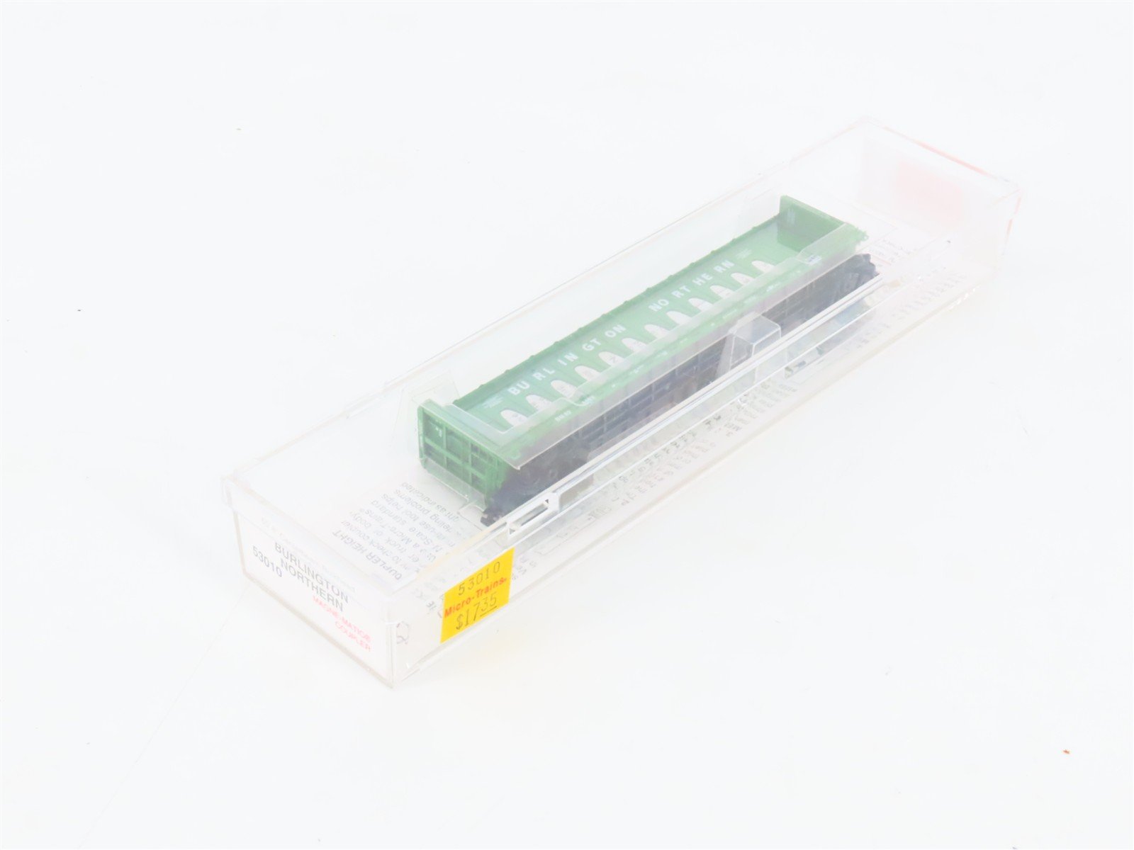 N Micro-Trains MTL 53010 BN Burlington Northern 60' Centerbeam Flat Car #4463