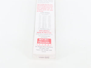 N Micro-Trains MTL 53010 BN Burlington Northern 60' Centerbeam Flat Car #4463