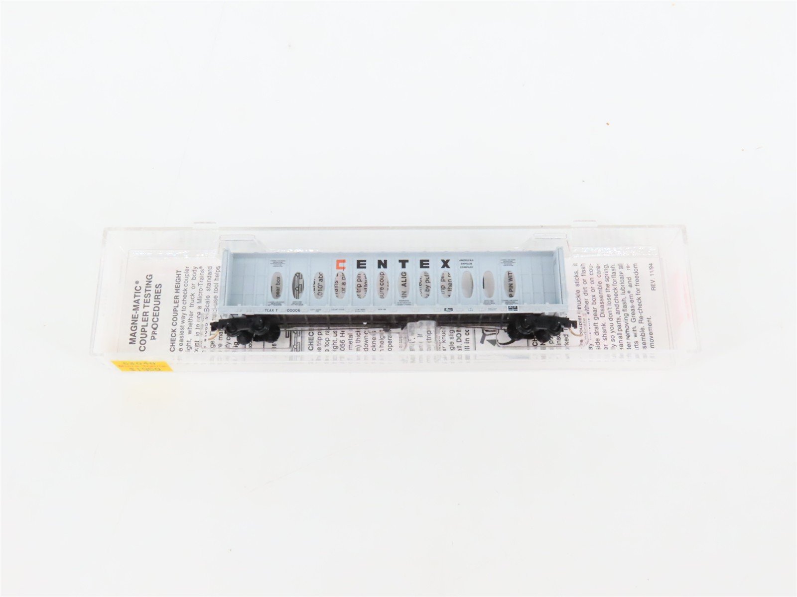 N Scale Micro-Trains MTL 53040 TCAX Centex 60' Centerbeam Flat Car #700006