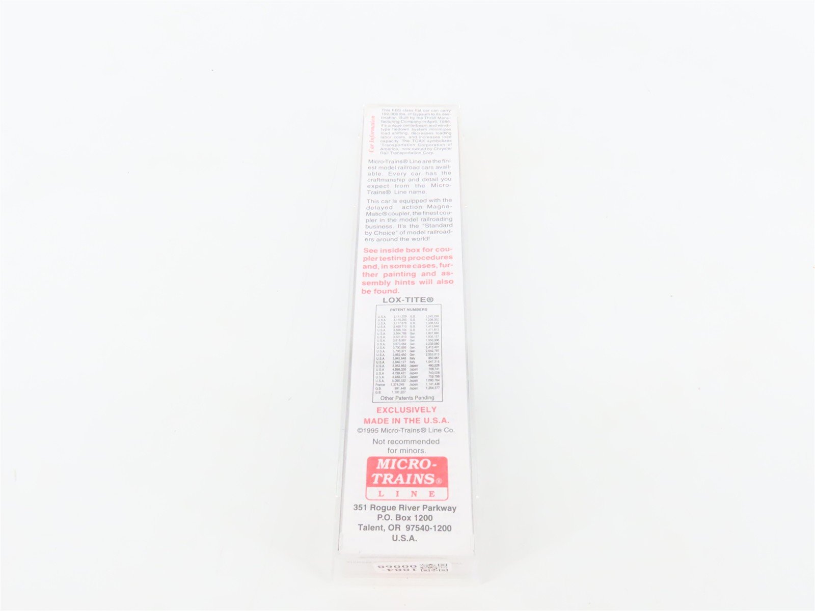 N Scale Micro-Trains MTL 53040 TCAX Centex 60' Centerbeam Flat Car #700006