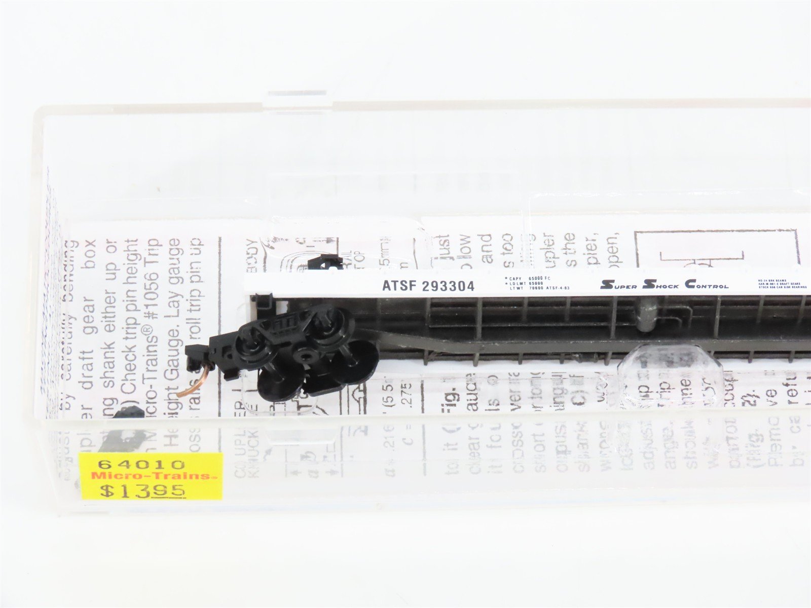 N Scale Micro-Trains MTL 64010 ATSF Santa Fe 57' TOFC Flat Car #293304