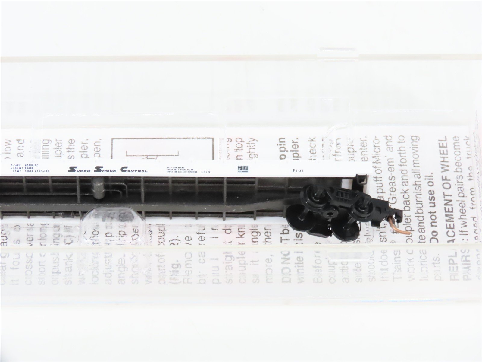 N Scale Micro-Trains MTL 64010 ATSF Santa Fe 57' TOFC Flat Car #293304