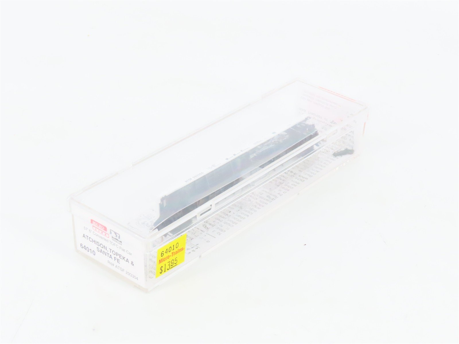 N Scale Micro-Trains MTL 64010 ATSF Santa Fe 57' TOFC Flat Car #293304