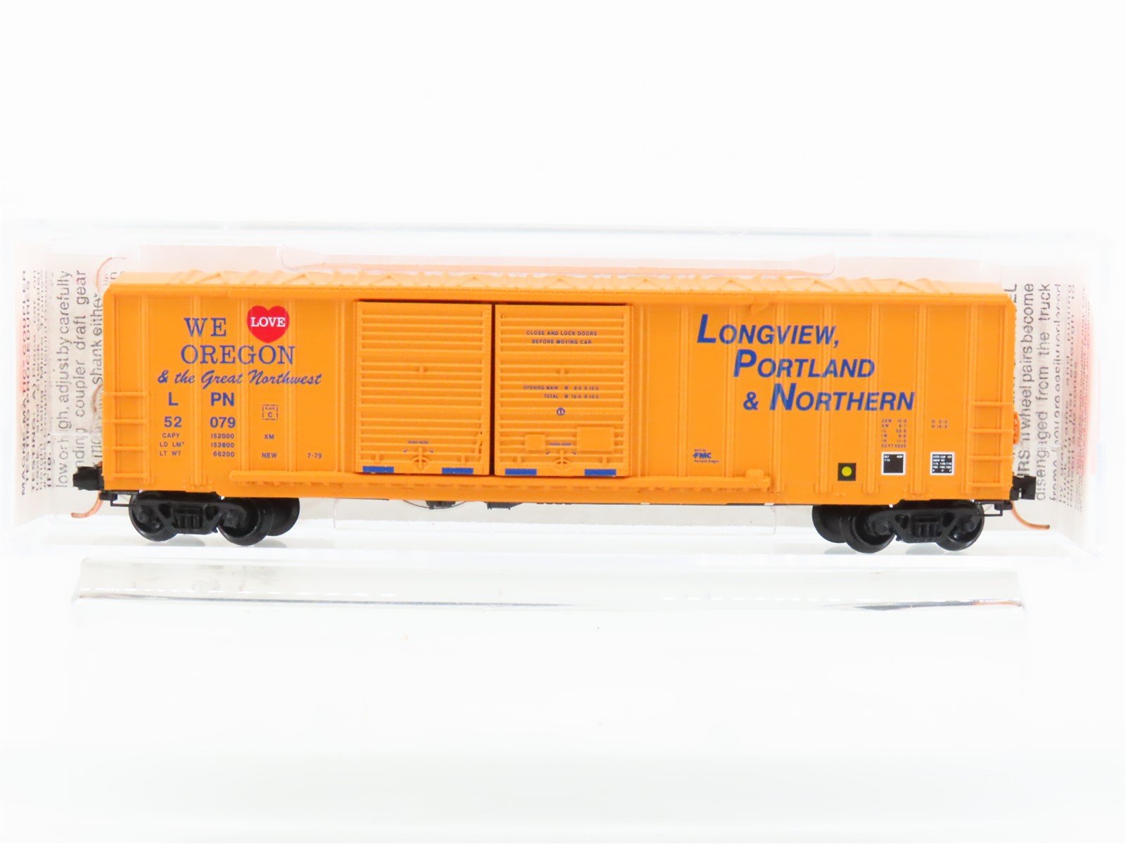 N Micro-Trains MTL 30030 LPN Longview Portland & Northern 50' Boxcar #52079
