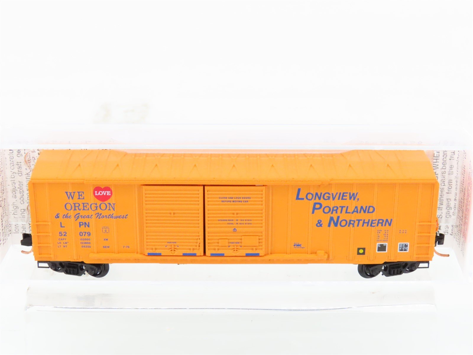 N Micro-Trains MTL 30030 LPN Longview Portland & Northern 50' Boxcar #52079