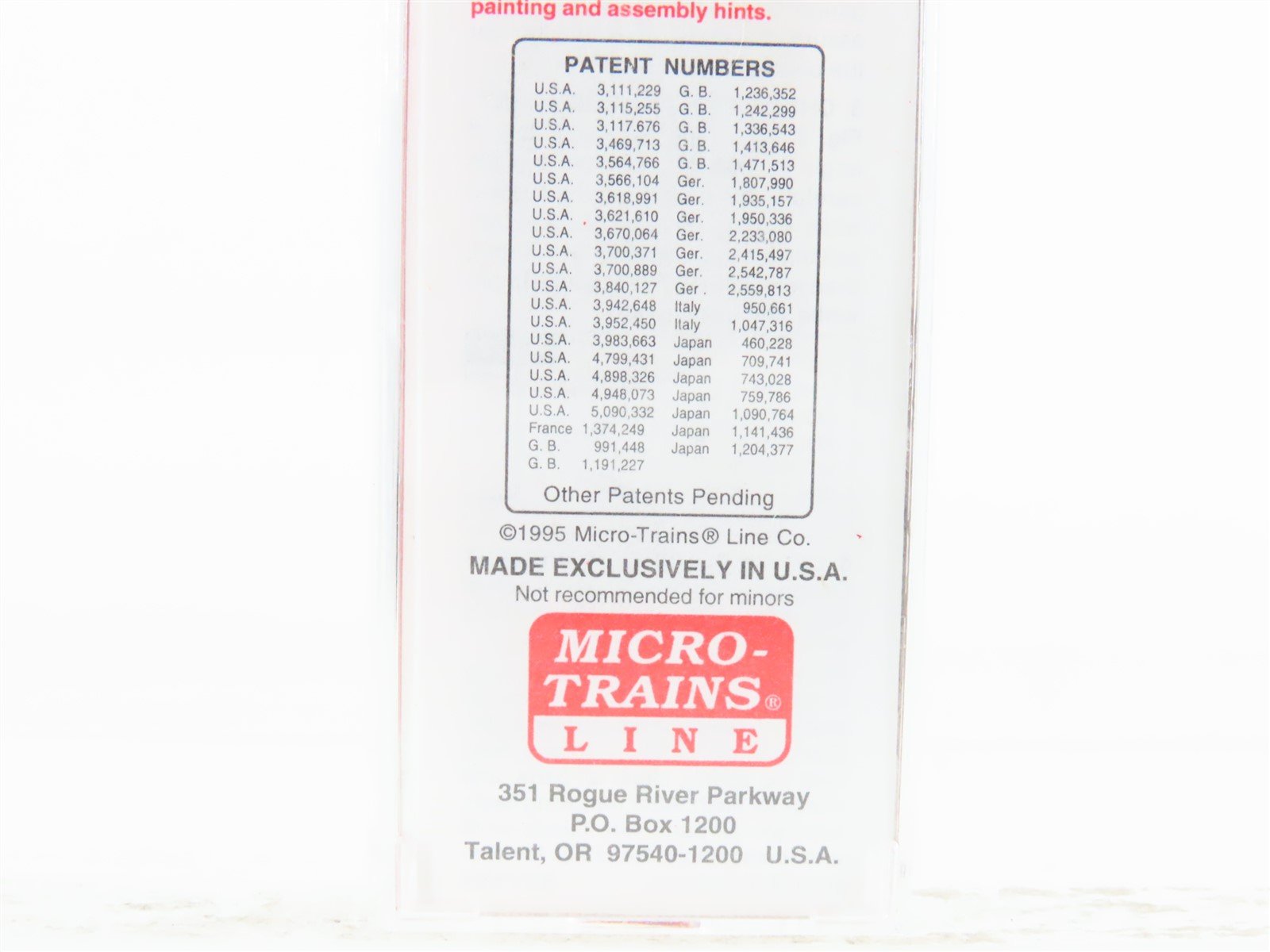 N Scale Micro-Trains MTL 25540 SM St. Marys Railroad 50' Rib Side Boxcar #4209