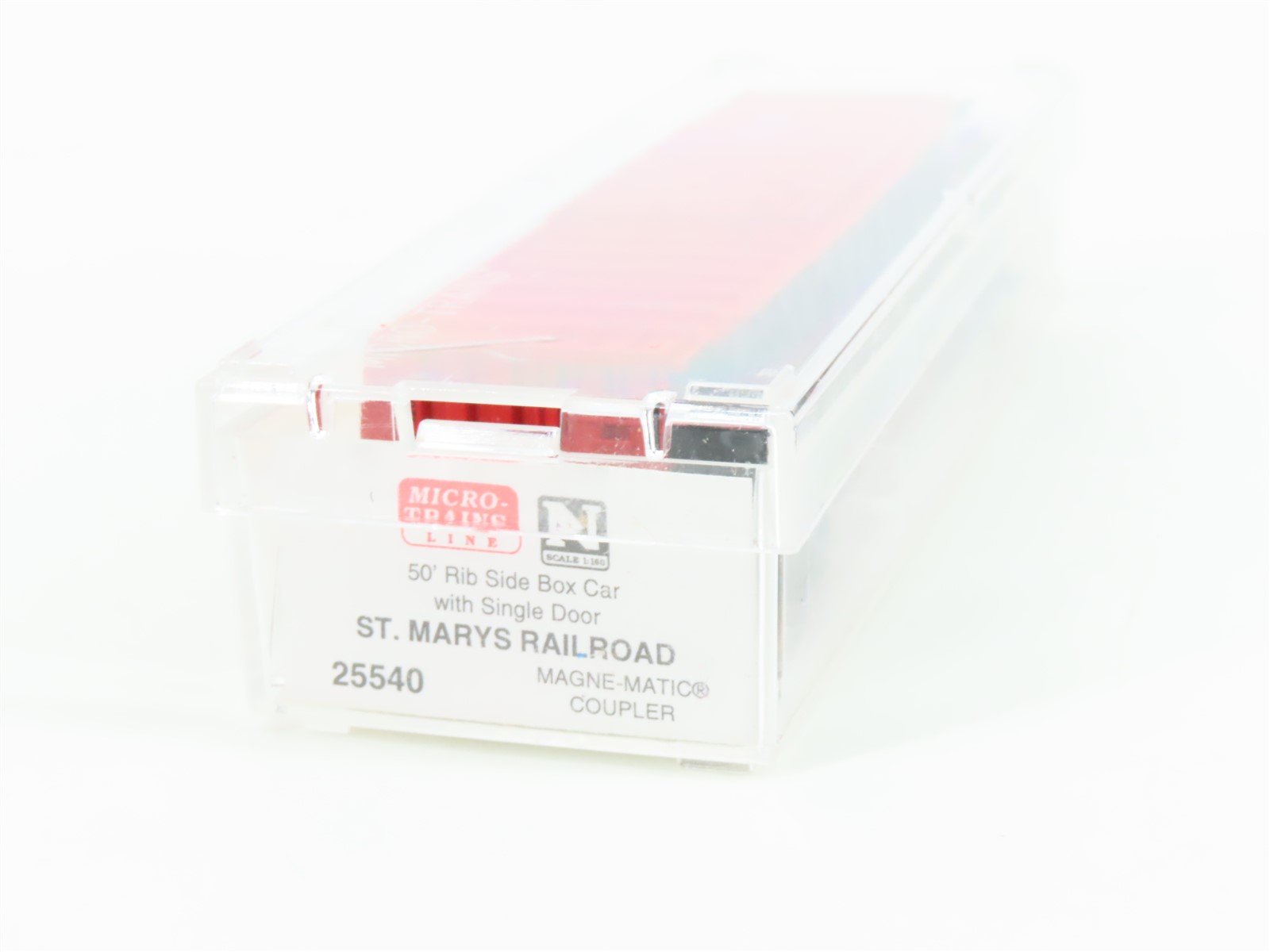 N Scale Micro-Trains MTL 25540 SM St. Marys Railroad 50' Rib Side Boxcar #4209