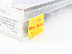 N Scale Micro-Trains MTL 47060 PFE/UP/SP Railways 40' Wood Reefer #18958