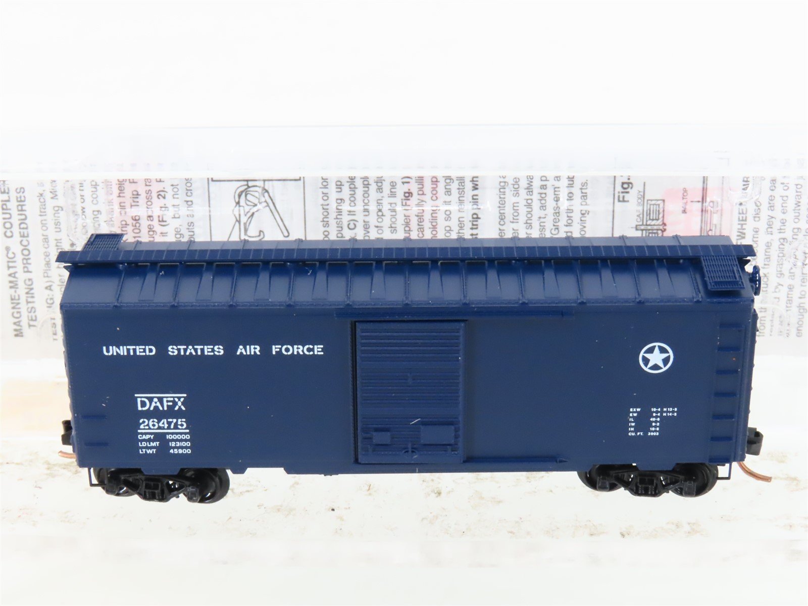 N Scale Micro-Trains MTL 20446 DAFX United States Air Force 40' Boxcar #26475