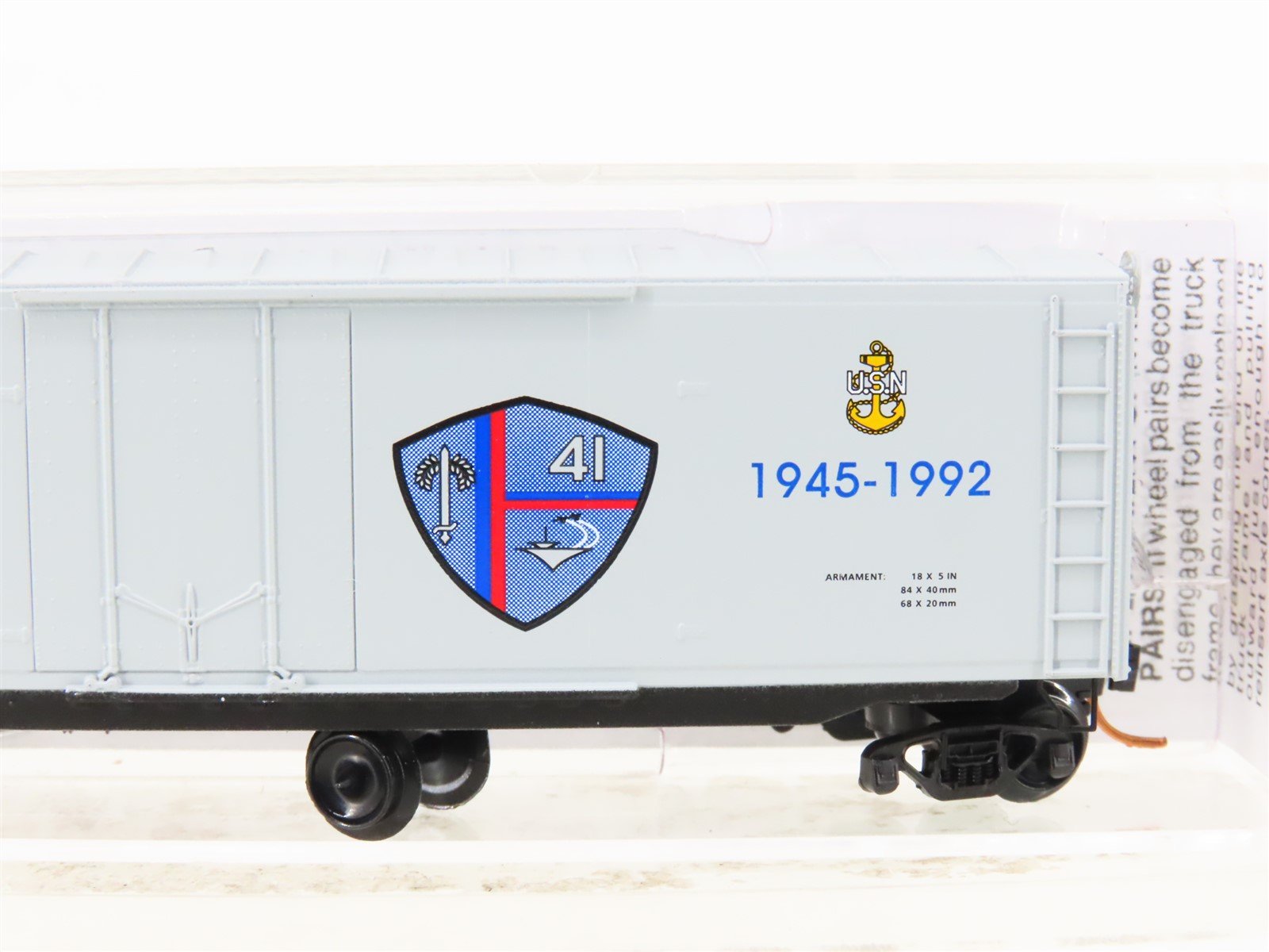 N Scale Micro-Trains MTL 03800411 USS Midway Navy Series #11 50' Boxcar #CV-41