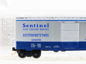 N Scale Micro-Trains MTL 20256 B&O Baltimore & Ohio Sentinel 40' Boxcar #466096