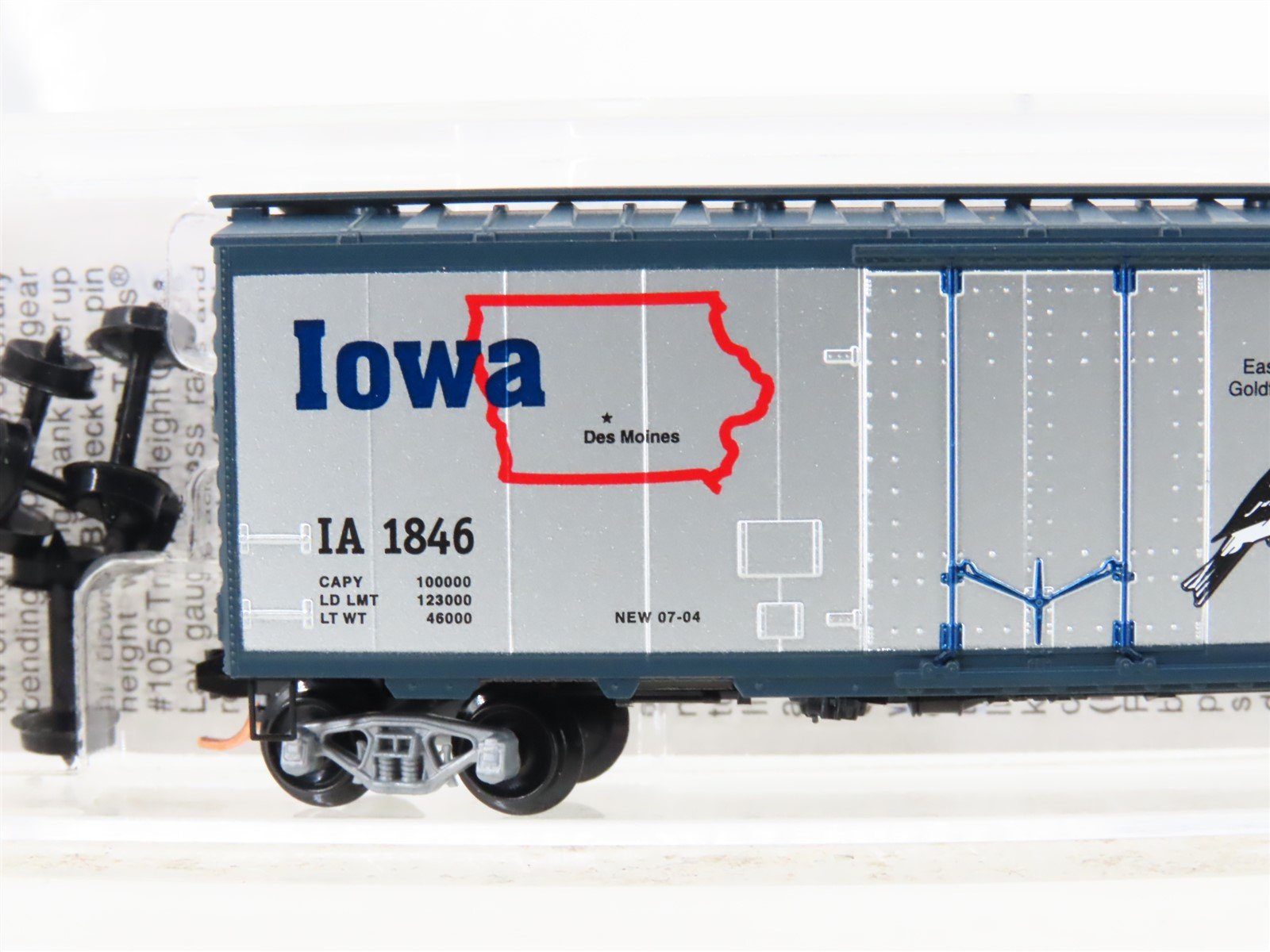 N Scale Micro-Trains MTL 21380 IA Iowa State 40' Standard Boxcar #1846