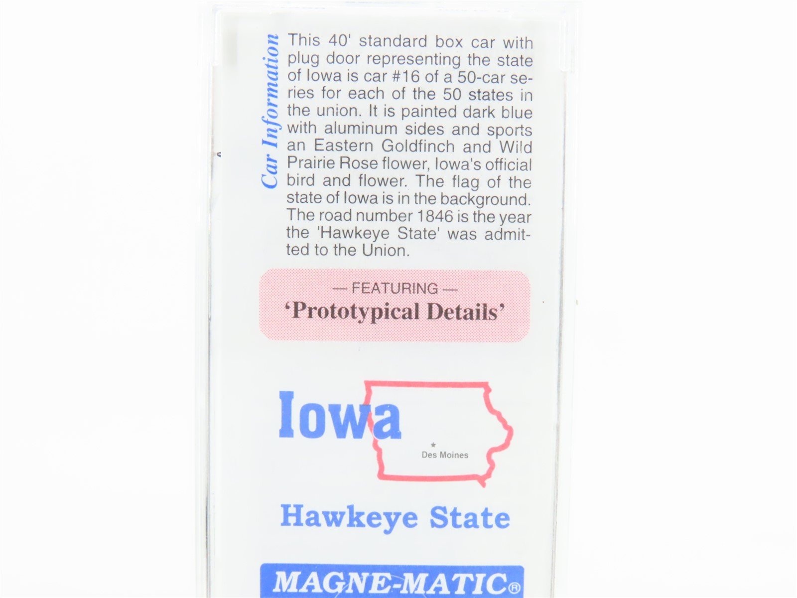 N Scale Micro-Trains MTL 21380 IA Iowa State 40' Standard Boxcar #1846