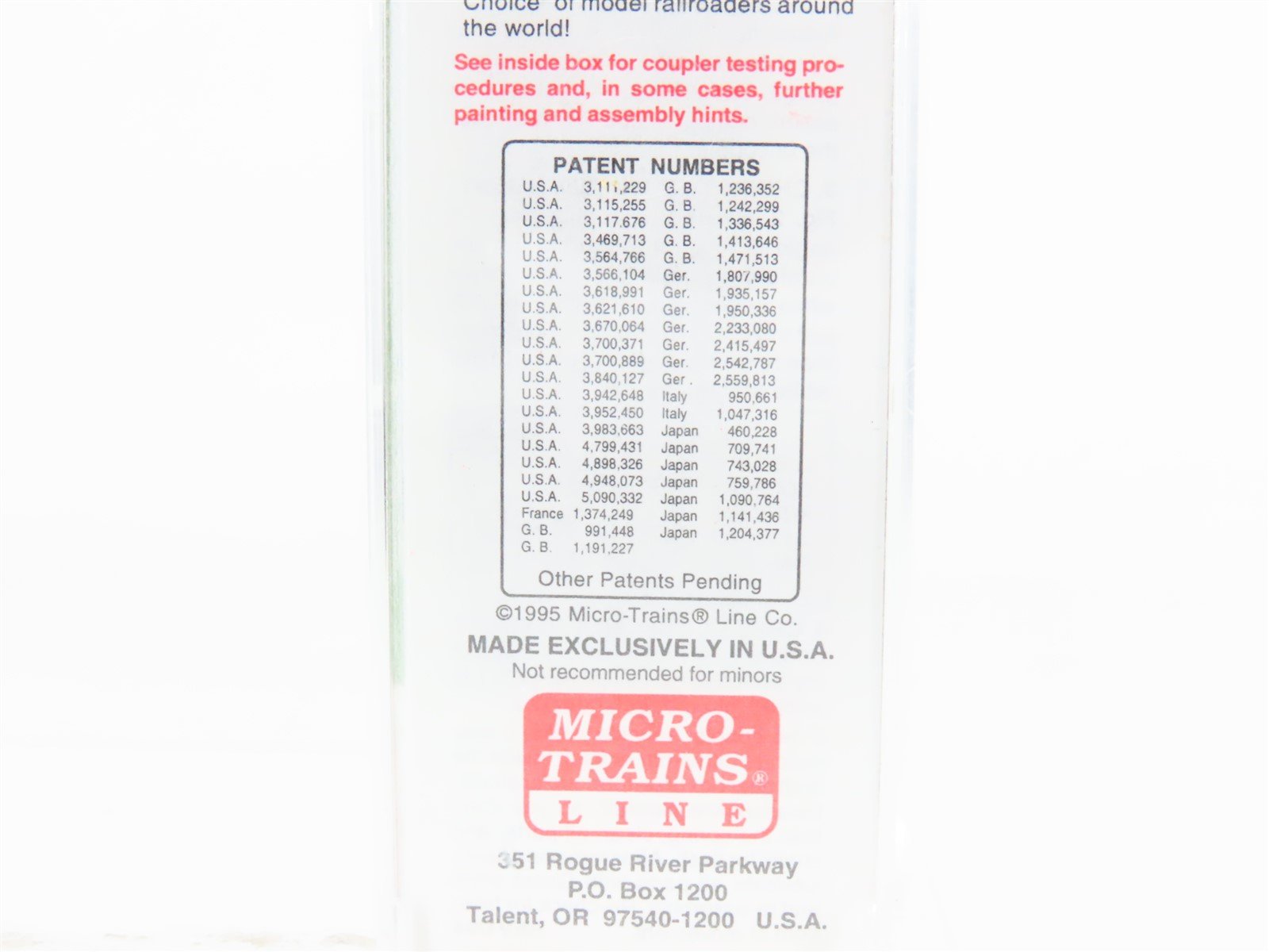 N Micro-Trains MTL 20306/2 BN Burlington Northern 40' Standard Boxcar #189288