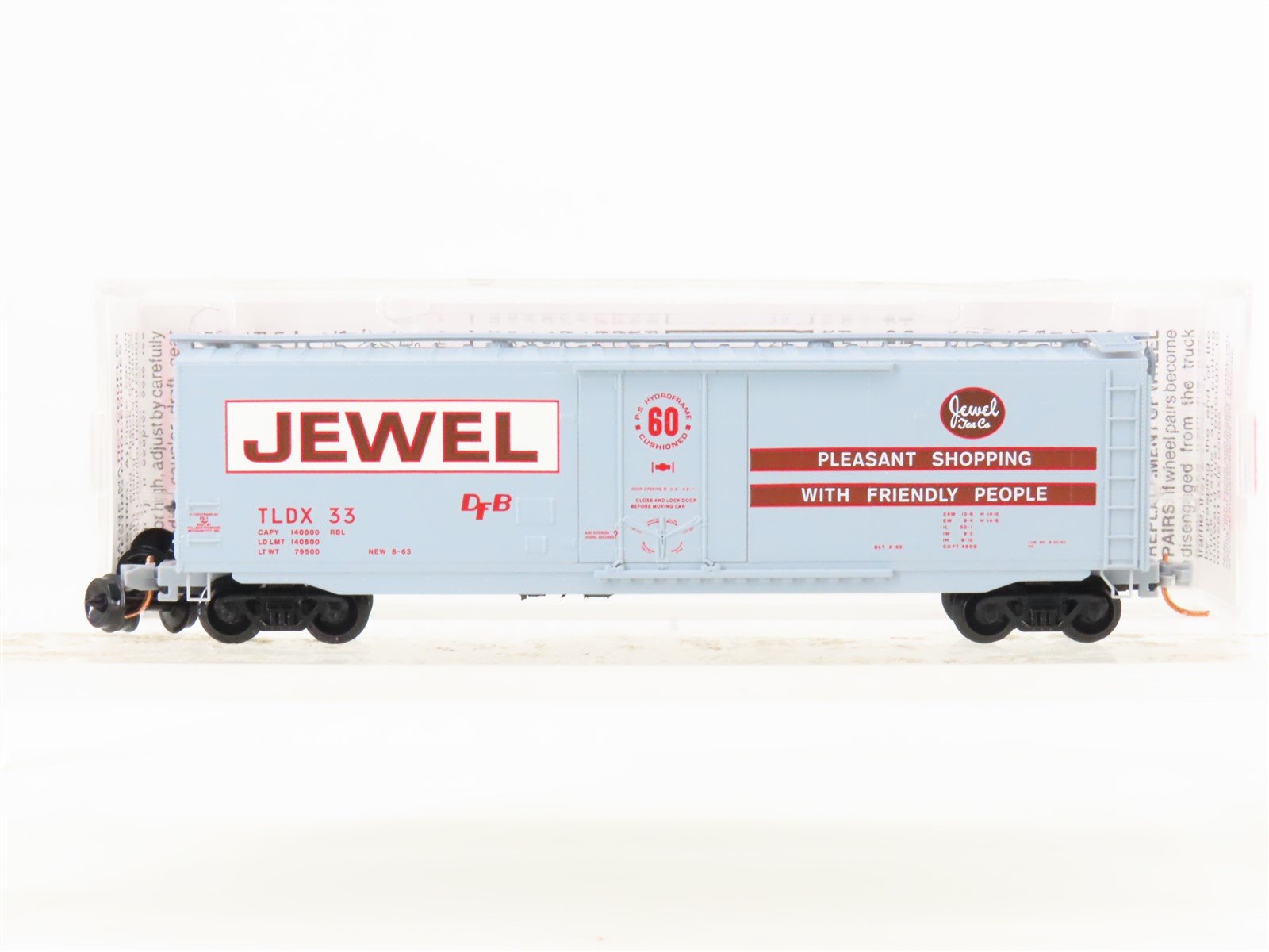 N Micro-Trains MTL 03200440 TLDX Jewel Tea Company 50' Standard Boxcar #33