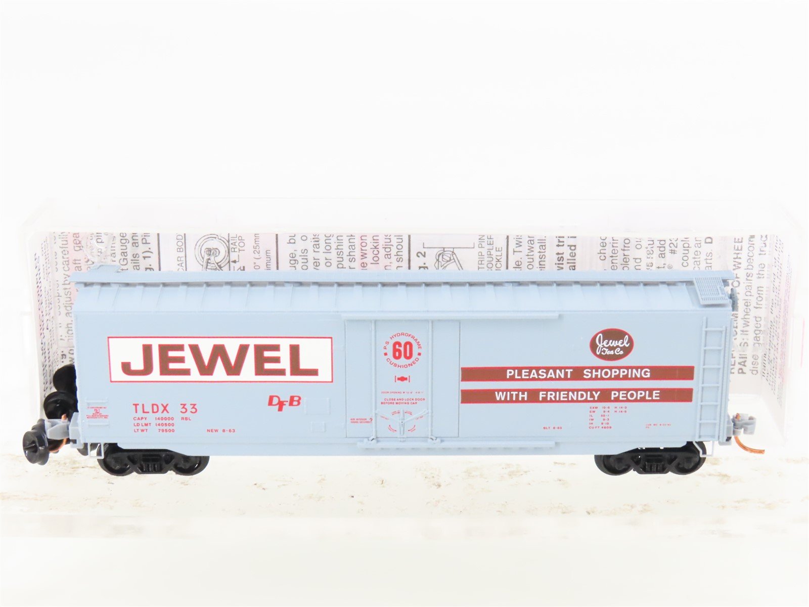 N Micro-Trains MTL 03200440 TLDX Jewel Tea Company 50' Standard Boxcar #33