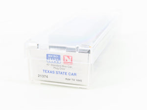 N Scale Micro-Trains MTL 21374 TX Texas Sate 40' Standard Boxcar #1845