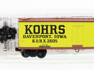 N Scale Micro-Trains MTL 49110 40' KOHX Kohrs Meat Packing 40' Reefer #2605
