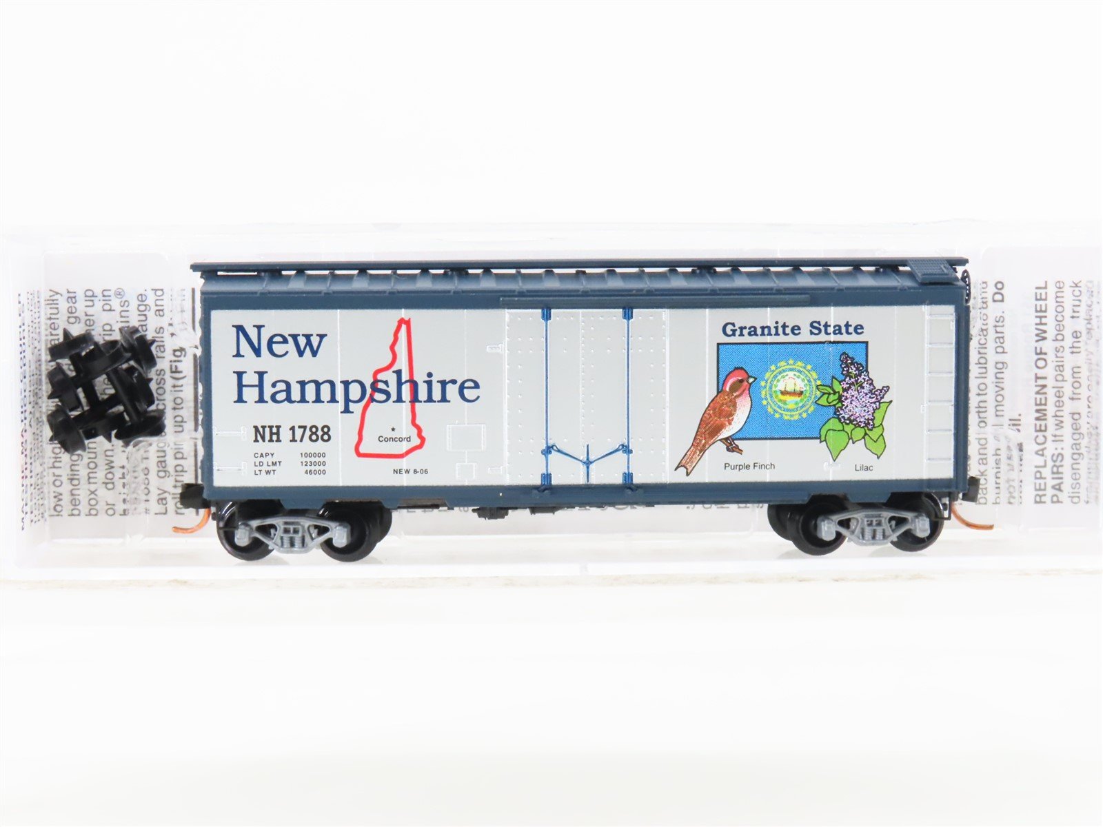 N Scale Micro-Trains MTL 02100404 NH New Hampshire 40' Standard Boxcar #1788