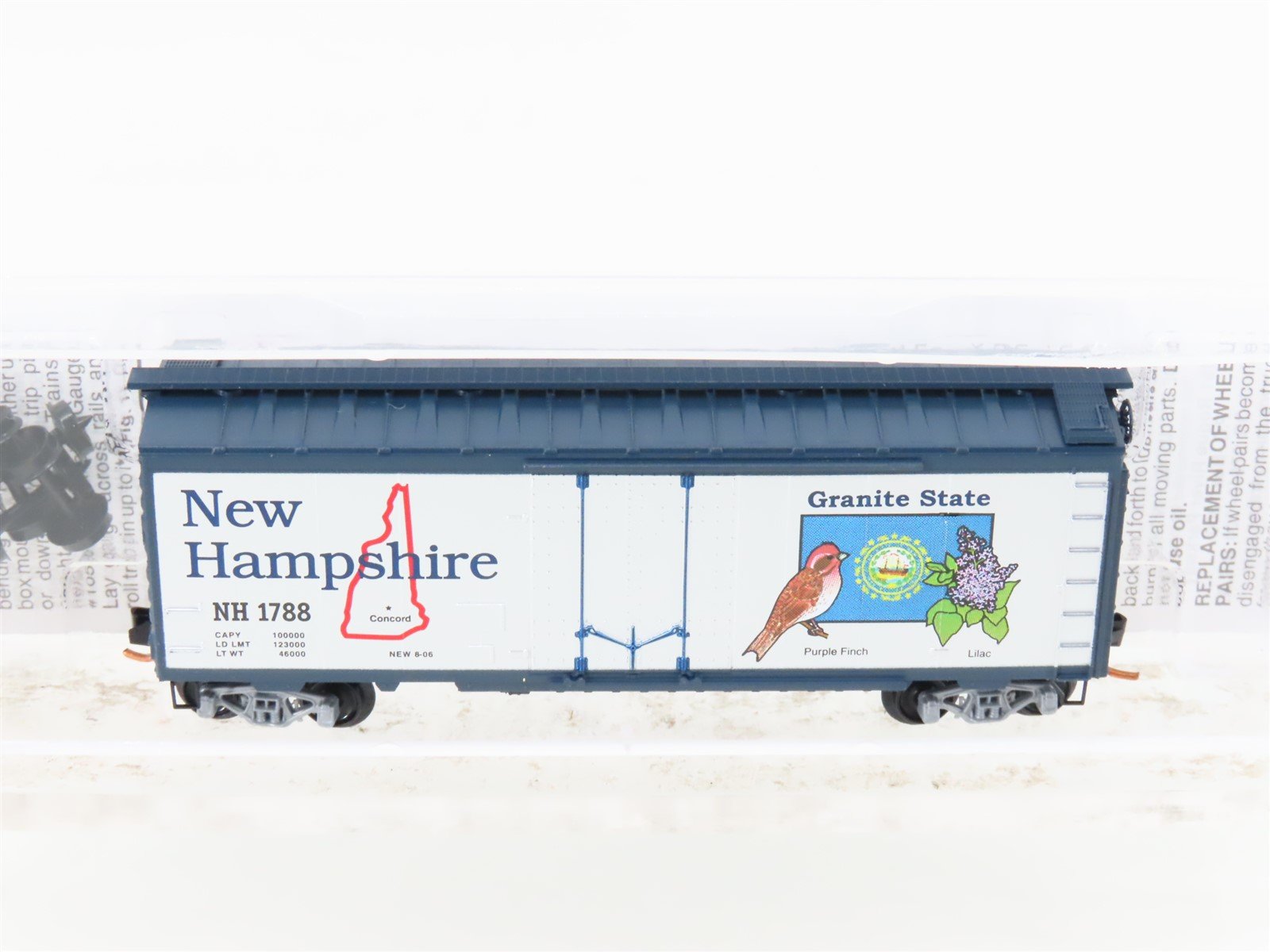 N Scale Micro-Trains MTL 02100404 NH New Hampshire 40' Standard Boxcar #1788