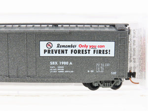 N Scale Micro-Trains MTL 03200404 SBX Smokey Bear 50' Standard Boxcar #1980A