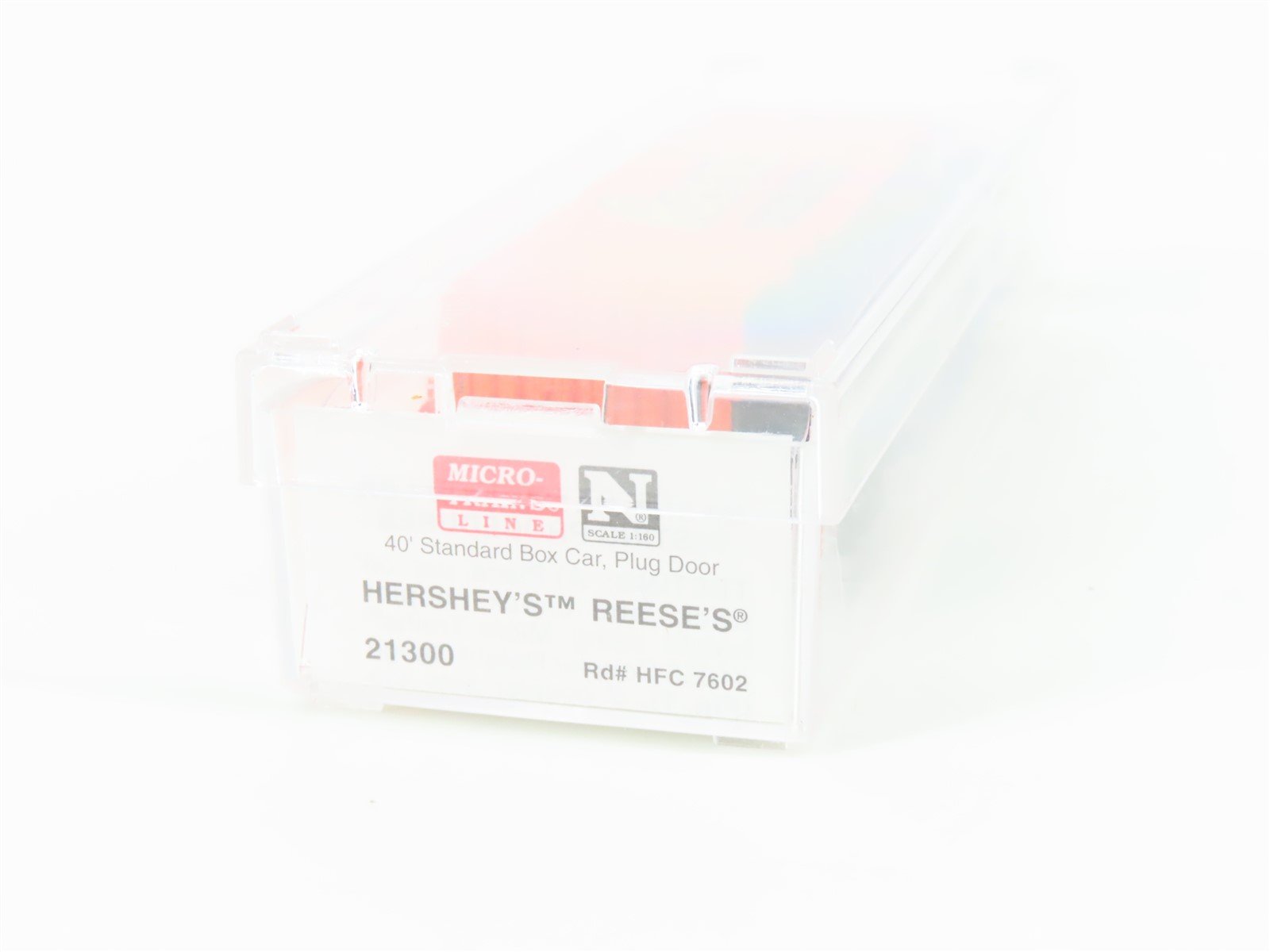 N Scale Micro-Trains MTL 21300 HFC Hershey's Reese's 40' Standard Boxcar #7602