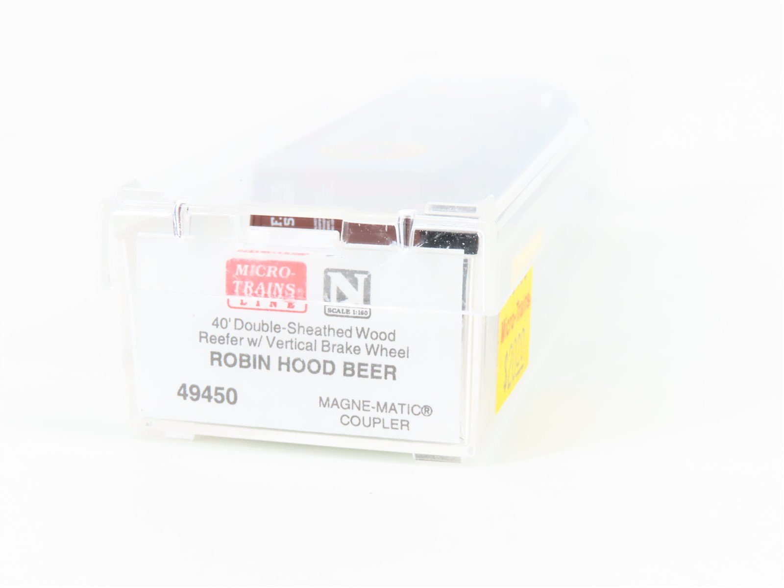 N Scale Micro-Trains 49450 FBX Robin Hood Beer 40' Wood Reefer #5300
