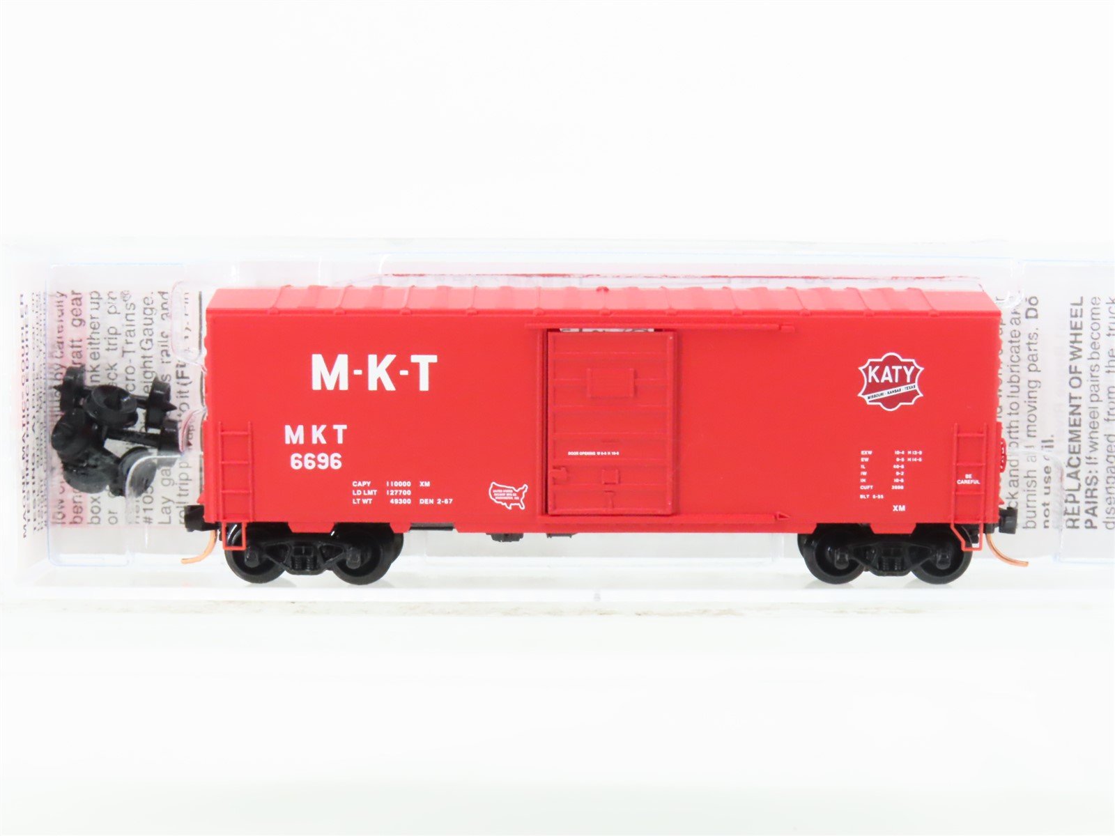 N Micro-Trains MTL 24320 MKT Missouri-Kansas-Texas Katy 40' Boxcar #6696