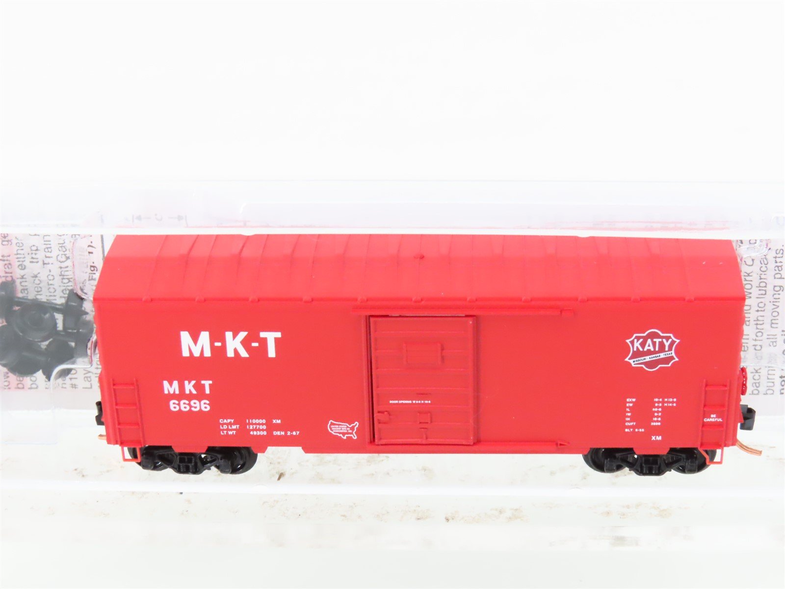 N Micro-Trains MTL 24320 MKT Missouri-Kansas-Texas Katy 40' Boxcar #6696