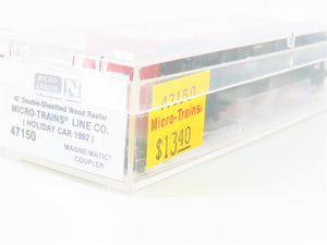 N Scale Micro-Trains MTL 47150 1992 Holiday 40' Wood Reefer #1992