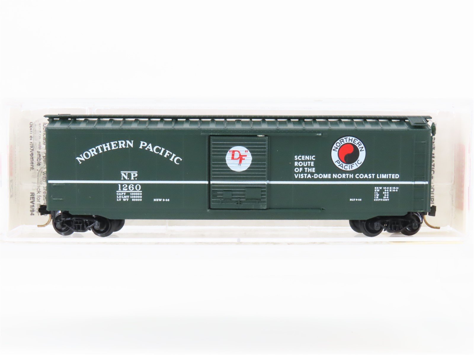 N Scale Micro-Trains MTL 31250 NP Northern Pacific 50' Standard Boxcar #1260