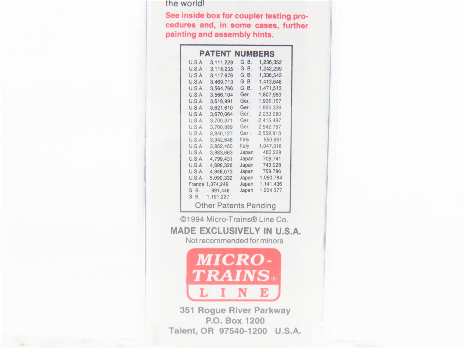 N Scale Micro-Trains MTL 31250 NP Northern Pacific 50' Standard Boxcar #1260