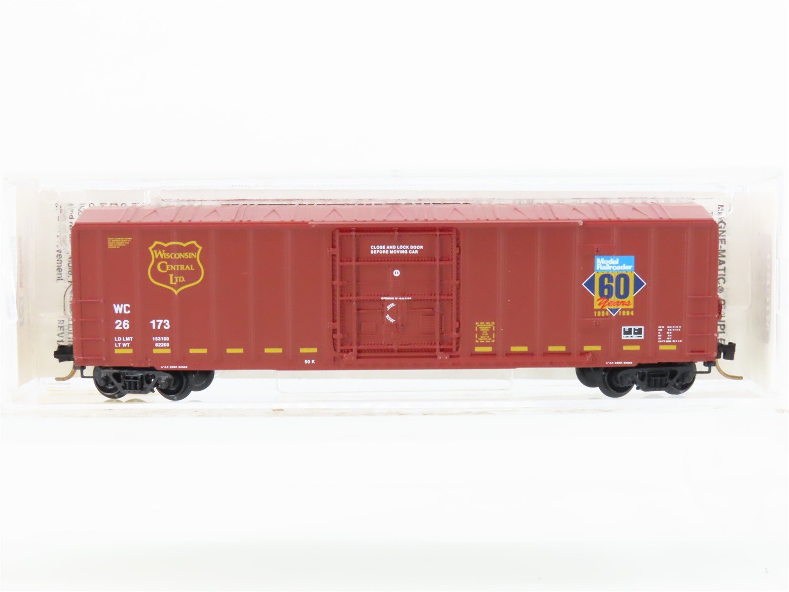 N Micro-Trains MTL 27210 WC Wisconsin Central Model Railroader 50' Boxcar #26173