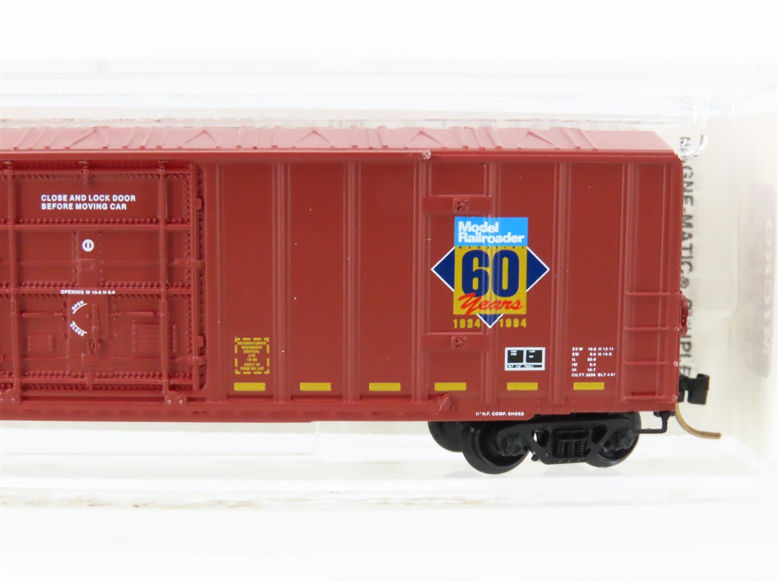 N Micro-Trains MTL 27210 WC Wisconsin Central Model Railroader 50' Boxcar #26173