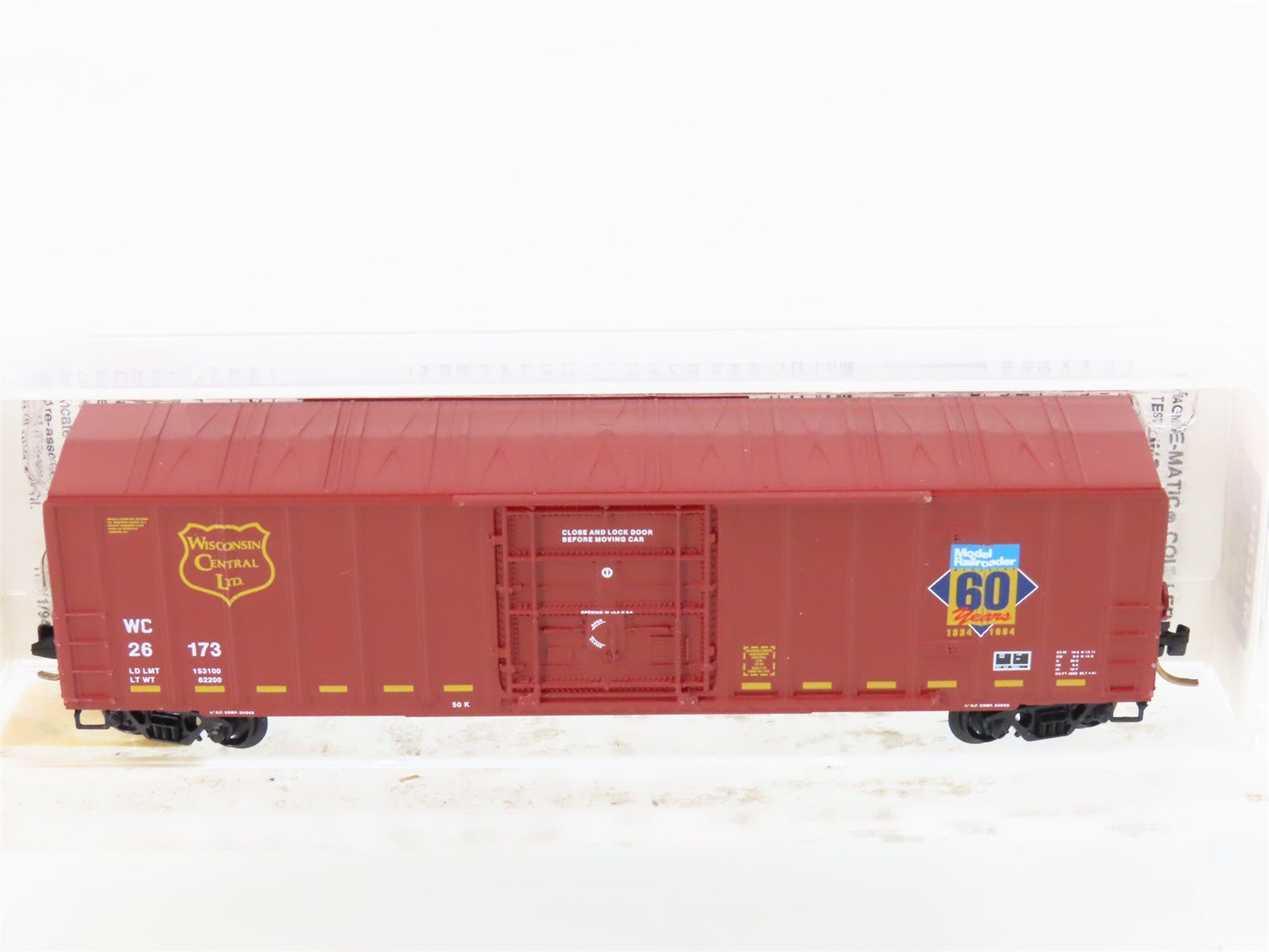 N Micro-Trains MTL 27210 WC Wisconsin Central Model Railroader 50' Boxcar #26173