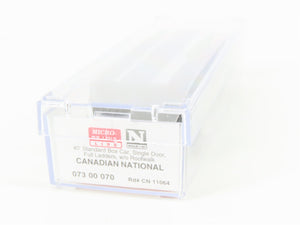 N Micro-Trains MTL 07300070 CN Canadian National 40' Standard Boxcar #11064